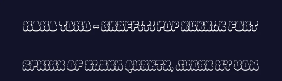 MOMO TOMO – Graffiti Pop Bubble Font by Casloop Studio — Decorative Font — thumbnail 2