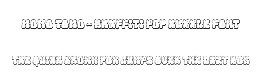 MOMO TOMO – Graffiti Pop Bubble Font by Casloop Studio — Decorative Font