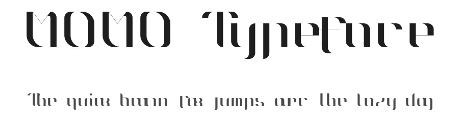MOMO Typeface by almaru — Sans Serif Font