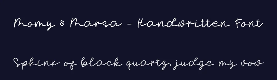 Momy & Marsa – Handwritten Font by Alpaprana — Script Handwritten Font — thumbnail 2