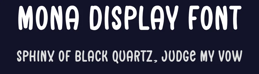 Mona Display Font by freshtypeink — Display Font — thumbnail 2
