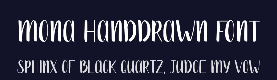 Mona Handdrawn Font by Gatis Vilaks — Script Handwritten Font — thumbnail 2
