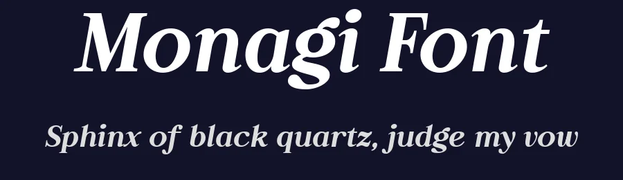 Monagi Font by Drizy — Serif Font — thumbnail 2