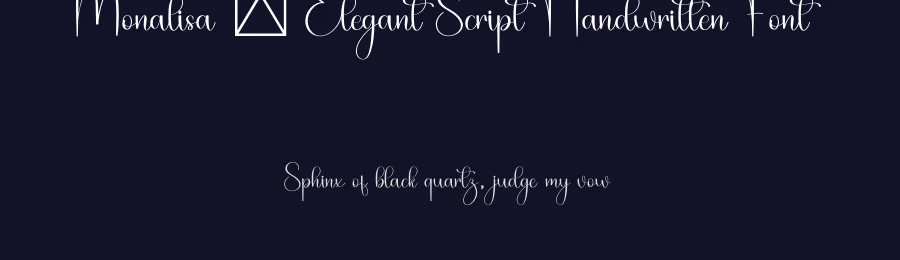 Monalisa – Elegant Script Handwritten Font by freshtypeink — Script Handwritten Font — thumbnail 2