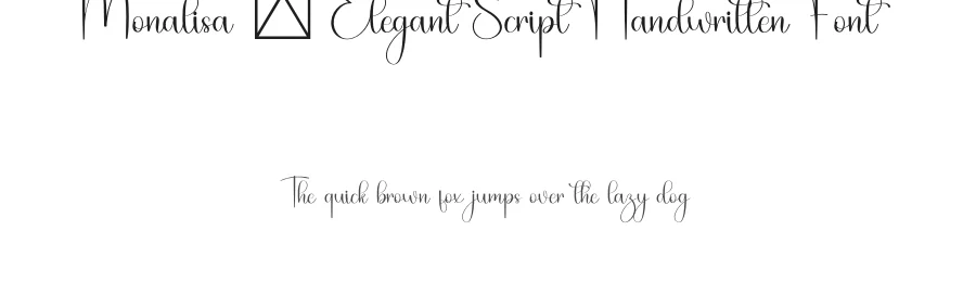 Monalisa – Elegant Script Handwritten Font by freshtypeink — Script Handwritten Font