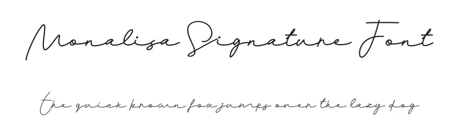 Monalisa Signature Font by Halymunt Studio — Script Handwritten Font