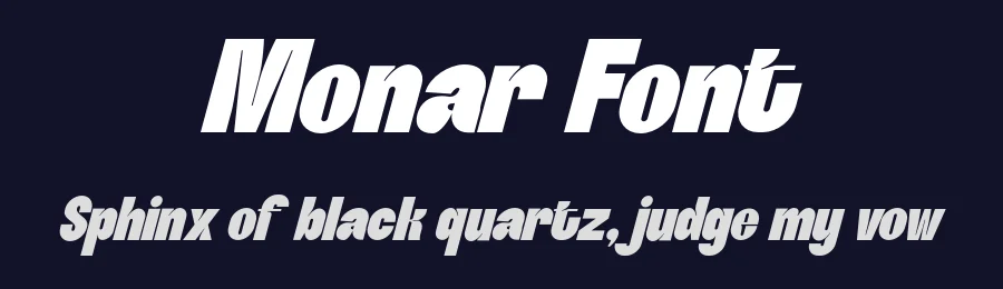 Monar Font by afkaristudio — Display Font — thumbnail 2