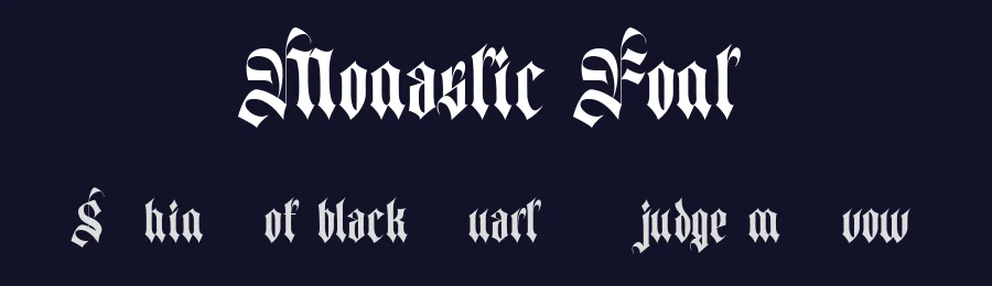 Monastic Font by Imoodev — Blackletter Font — thumbnail 2