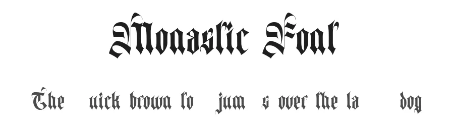 Monastic Font by Imoodev — Blackletter Font