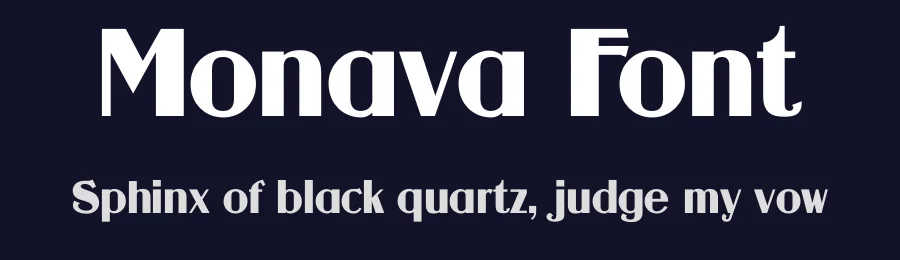 Monava Font by HipFonts — Sans Serif Font — thumbnail 2