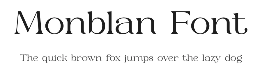 Monblan Font by SURATMI — Serif Font