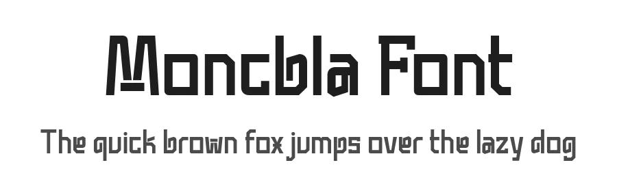 Moncbla Font by twinletter — Display Font