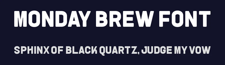 Monday Brew Font by Almairatype — Display Font — thumbnail 2