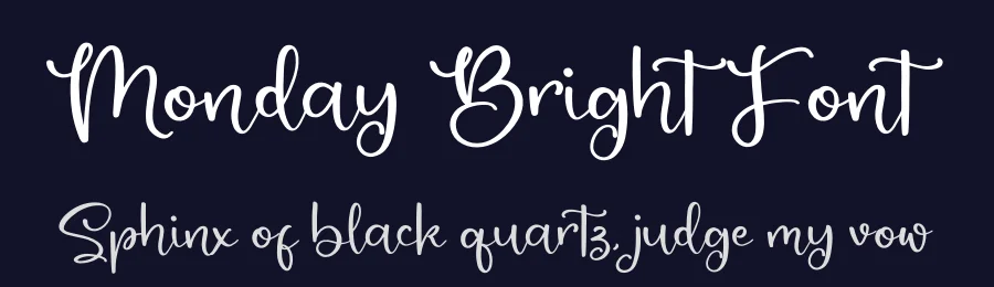 Monday Bright Font by glorytype — Script Handwritten Font — thumbnail 2