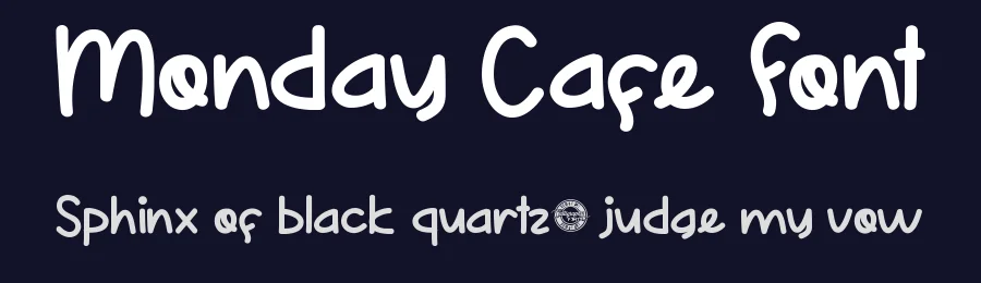Monday Cafe Font by CalligraphyFonts.net — Script Handwritten Font — thumbnail 2