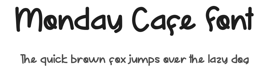 Monday Cafe Font by CalligraphyFonts.net — Script Handwritten Font