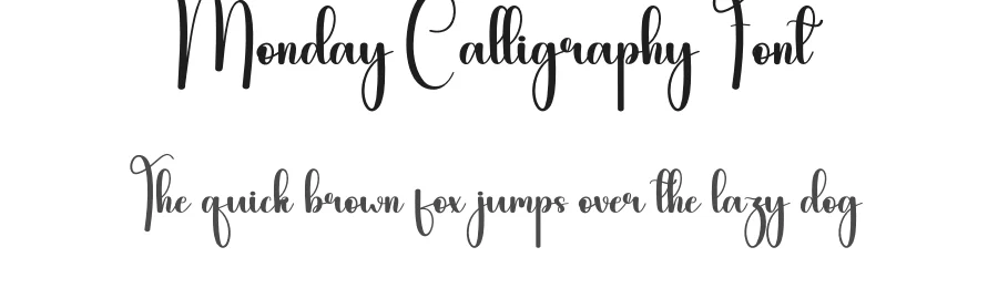 Monday Calligraphy Font by andikastudio — Script Handwritten Font