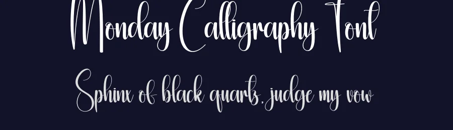 Monday Calligraphy Font by creativeletter — Script Handwritten Font — thumbnail 2