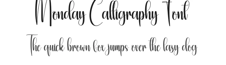 Monday Calligraphy Font by creativeletter — Script Handwritten Font