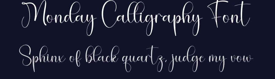 Monday Calligraphy Font by creativeletter — Script Handwritten Font — thumbnail 2