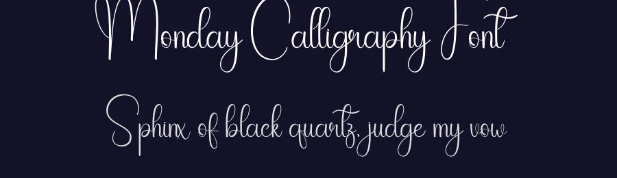 Monday Calligraphy Font by creativeletter — Script Handwritten Font — thumbnail 2