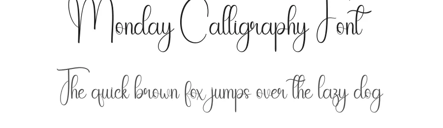 Monday Calligraphy Font by creativeletter — Script Handwritten Font