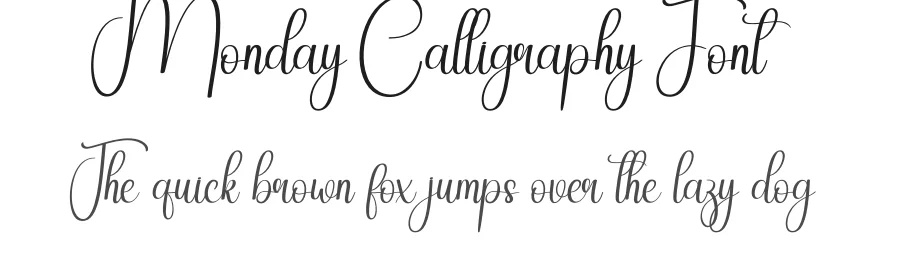 Monday Calligraphy Font by andikastudio — Script Handwritten Font