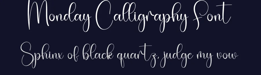 Monday Calligraphy Font by creativeletter — Script Handwritten Font — thumbnail 2