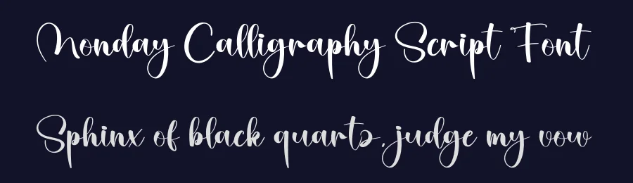 Monday Calligraphy Script Font by creativeletter — Script Handwritten Font — thumbnail 2