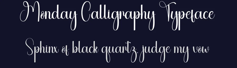 Monday Calligraphy Typeface by andikastudio — Script Handwritten Font — thumbnail 2
