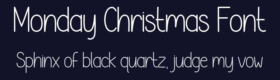 Monday Christmas Font by creativeletter — Display Font — thumbnail 2