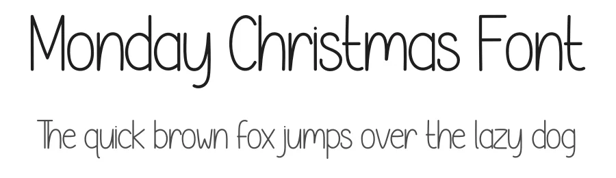 Monday Christmas Font by creativeletter — Display Font