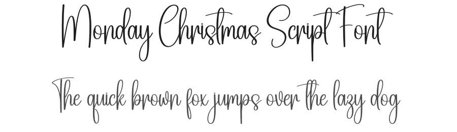 Monday Christmas Script Font by creativeletter — Script Handwritten Font