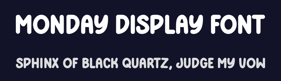 Monday Display Font by Craftedtype — Decorative Font — thumbnail 2