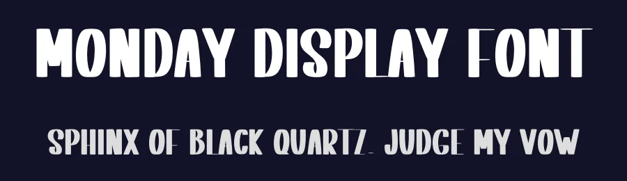 Monday Display Font by inermediaSTUDIO — Display Font — thumbnail 2