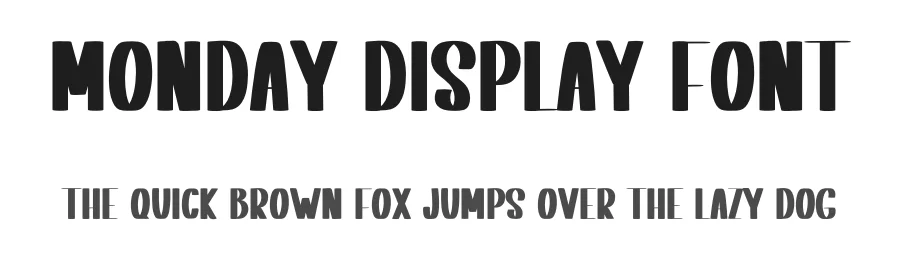 Monday Display Font by inermediaSTUDIO — Display Font