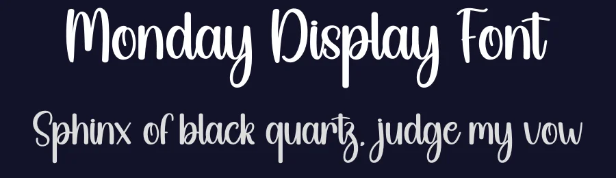 Monday Display Font by andikastudio — Script Handwritten Font — thumbnail 2