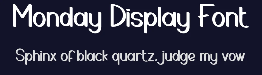 Monday Display Font by andikastudio — Display Font — thumbnail 2