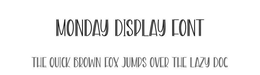 Monday Display Font by andikastudio — Display Font