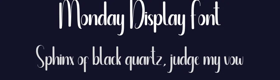 Monday Display Font by creativeletter — Script Handwritten Font — thumbnail 2
