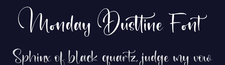 Monday Dusttine Font by letterfabric — Script Handwritten Font — thumbnail 2