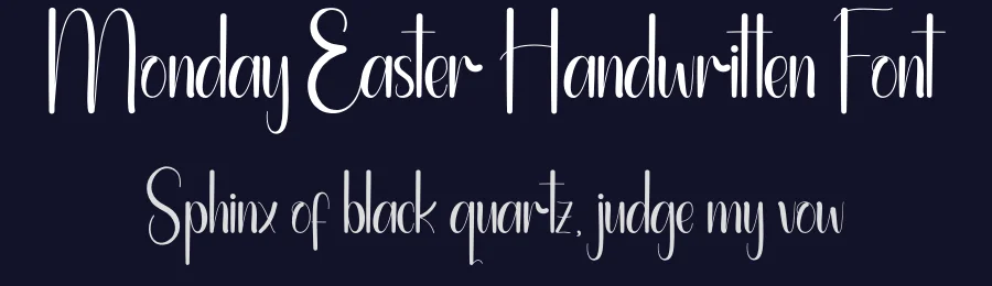 Monday Easter Handwritten Font by andikastudio — Display Font — thumbnail 2