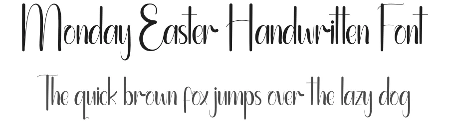 Monday Easter Handwritten Font by andikastudio — Display Font