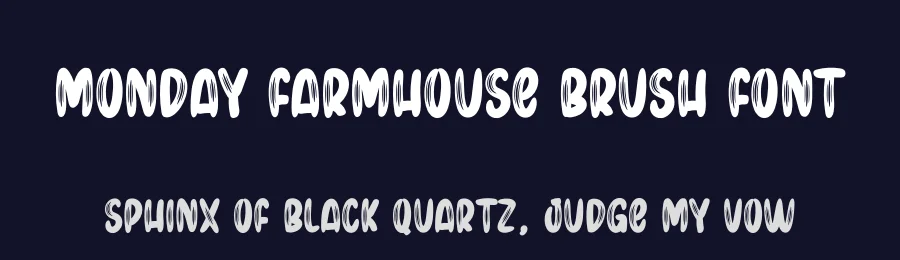 Monday Farmhouse Brush Font by creativeletter — Script Handwritten Font — thumbnail 2
