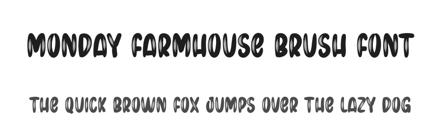 Monday Farmhouse Brush Font by creativeletter — Script Handwritten Font