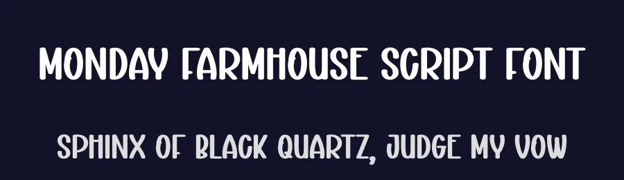 Monday Farmhouse Script Font by creativeletter — Script Handwritten Font — thumbnail 2