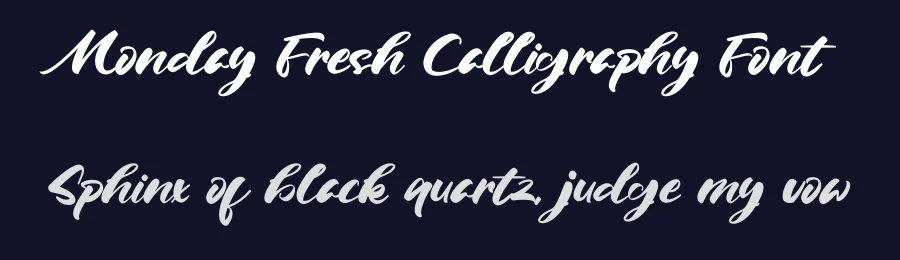 Monday Fresh Calligraphy Font by agniardi — Script Handwritten Font — thumbnail 2