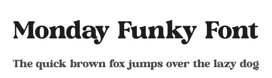 Monday Funky Font by timelesstype.co — Display Font