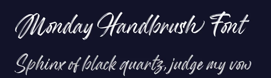 Monday Handbrush Font by Subectype Studio — Script Handwritten Font — thumbnail 2