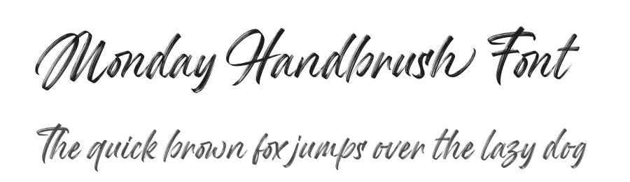 Monday Handbrush Font by Subectype Studio — Script Handwritten Font